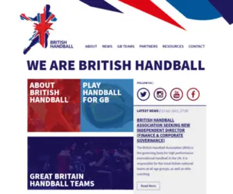 Britishhandball.com(British Handball) Screenshot