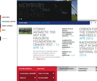 Britishhorseracing.com(British Horseracing Authority (BHA)) Screenshot
