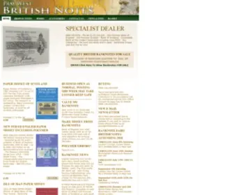 Britishnotes.co.uk Screenshot