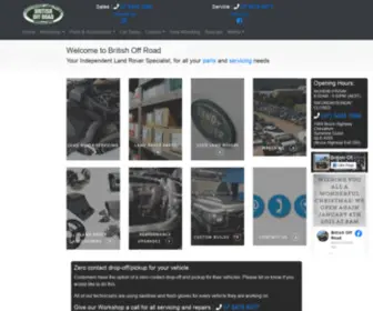 Britishoffroad.com(Land Rover parts and servicing specialists) Screenshot