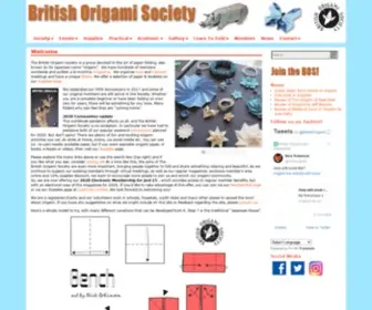 Britishorigami.info(Origami is increasing) Screenshot