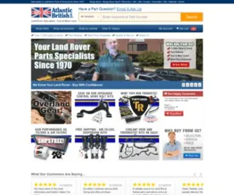 Britishpacific.com(Land Rover Parts & Rover Accessories From Atlantic British) Screenshot