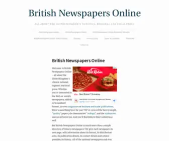 Britishpapers.co.uk(Directory of all British newspaper websites) Screenshot