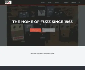 Britishpedalcompany.com(The Home of Fuzz Since 1965) Screenshot