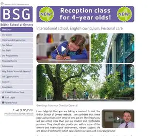 Britishschoolgeneva.ch(British School of Geneva) Screenshot
