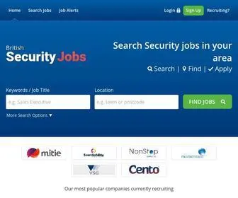 Britishsecurityjobs.co.uk Screenshot