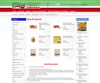 Britishshopabroad.com(Buy British Food and Products) Screenshot