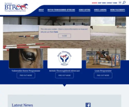 Britishtrc.co.uk(Ensuring a life for horses after racing) Screenshot