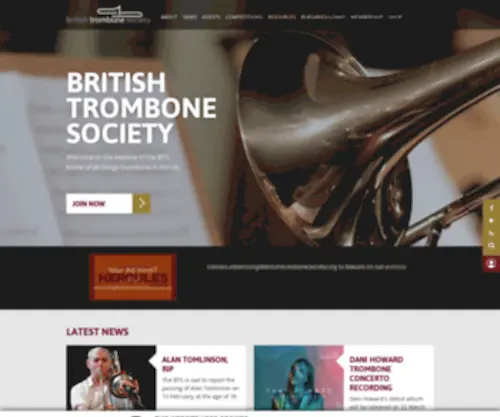Britishtrombonesociety.org(British Trombone Society) Screenshot