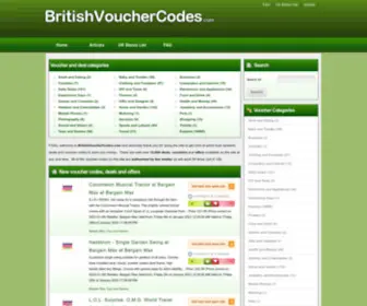 Britishvouchercodes.com(British Voucher Codes) Screenshot