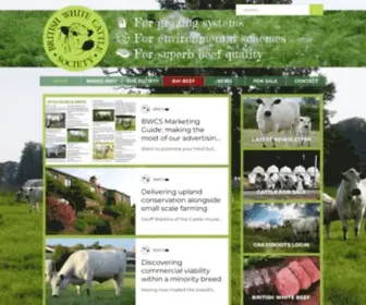 Britishwhitecattle.co.uk(Promoting British White cattle) Screenshot
