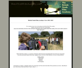 Britishyouthfilmacademy.com(Film school) Screenshot