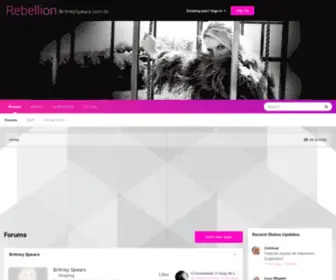 Britneyspears.com.br(Fóruns) Screenshot