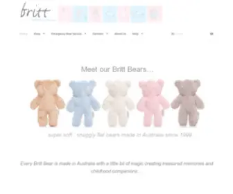 Brittbears.com.au(Britt Bears Website) Screenshot