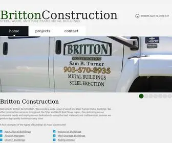 Britton-Construction.com(Metal Buildings) Screenshot