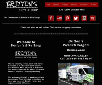 Brittonbikes.com(Britton's Bicycle Shop) Screenshot