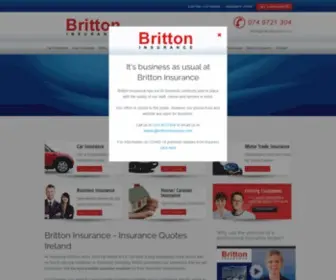 Brittoninsurance.ie(Insurance Quotes Ireland) Screenshot