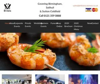 Brittonscaterers.co.uk(Caterer/Caterers, Wedding Caterer Birmingham, Solihull) Screenshot