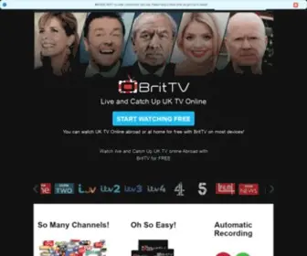 Brittv.co.uk(Watch Live & Catch UP TV Online Abroad For Free) Screenshot