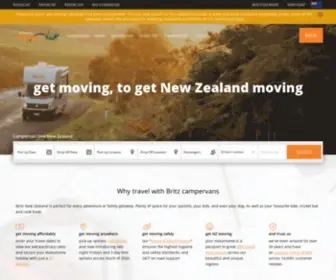 Britz.co.nz(Campervan Hire NZ) Screenshot