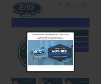Britzcouriersremovals.co.za(Furniture Removals & Courier Services Nationwide) Screenshot