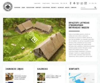 Brivdabasmuzejs.lv(Brīvdabas muzejs) Screenshot