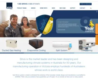 Brivis.com.au(Brivis Australia) Screenshot