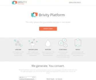 Brivityleads.com(Real Estate Leads) Screenshot