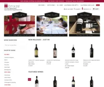 Brix26.com(Brix26 Wines) Screenshot