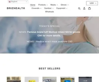 Brizhealth.com(Oline Store Provide Kinds of Protective Products at Affordable Price) Screenshot