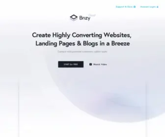 Brizy.cloud(Create Sales Landing Pages That Convert) Screenshot