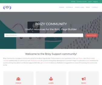 Brizycommunity.com(Brizy Community) Screenshot