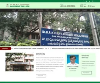 BRKrgac.org(Goverment Ayurvedic Medical College) Screenshot