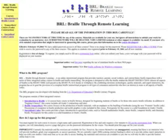 BRL.org(Braille Through Remote Learning) Screenshot