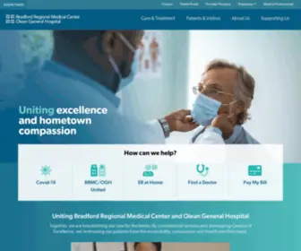 BRMC.com(Bradford Regional Medical Center) Screenshot