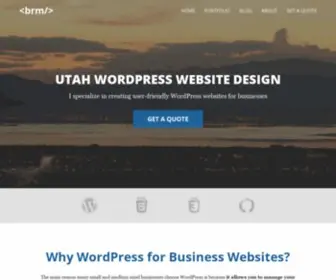 Brmecham.com(WordPress Web Design in Utah) Screenshot