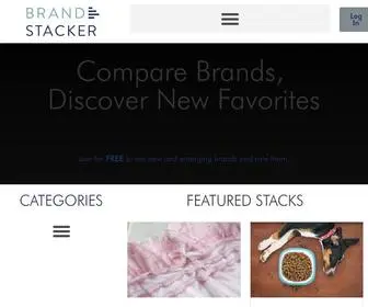 BRNDSTCKR.com(Compare Brands) Screenshot