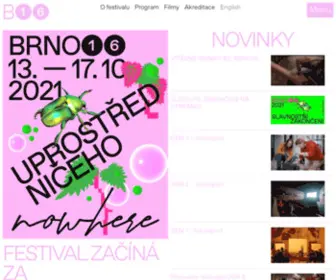 Brno16.cz(International Short Film Festival BRNO16 BRNO16) Screenshot