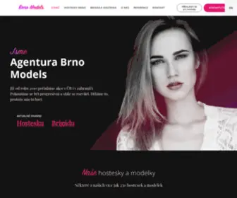 Brnomodels.cz(Agentura Brno Models) Screenshot