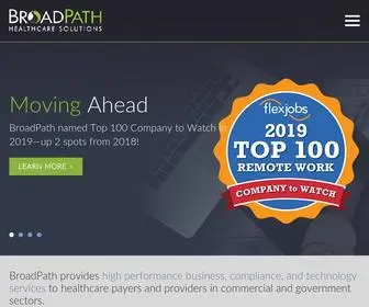 Broad-Path.com(Payer & Provider Services) Screenshot