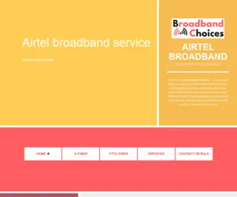 Broadbandchoices.in(Airtel broadband Chandigarh) Screenshot