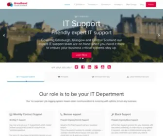 Broadbandcloudsolutions.co.uk(IT Support and IT Services Edinburgh) Screenshot