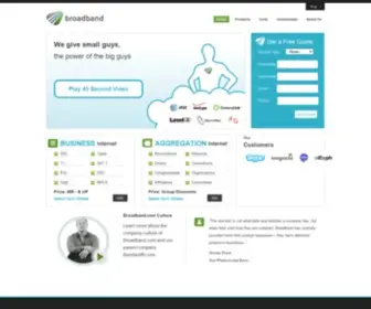 Broadband.com(Save on Business Internet thru Super Aggregation) Screenshot