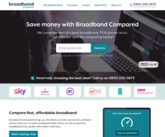 Broadbandcompared.co.uk(Compare Broadband & Get Impartial Advice With Broadband Compared) Screenshot