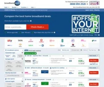 Broadbanddeals.co.uk(We compare more broadband deals than any other site) Screenshot