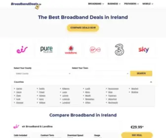 Broadbanddeals.ie(Compare all broadband deals in Ireland) Screenshot