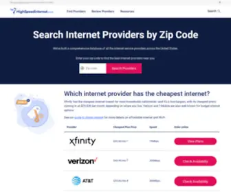 Broadbandexpert.com(Search All Internet Providers by Zip Code) Screenshot