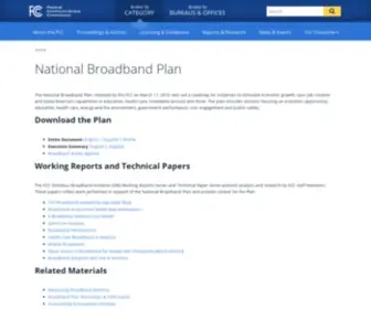 Broadband.gov(National Broadband Plan) Screenshot