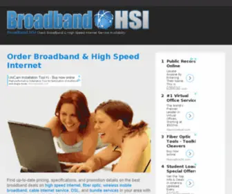 Broadbandhsi.com(Broadband HSI) Screenshot