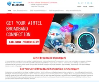 Broadbandinchandigarh.com(Airtel Broadband Plans Chandigarh) Screenshot